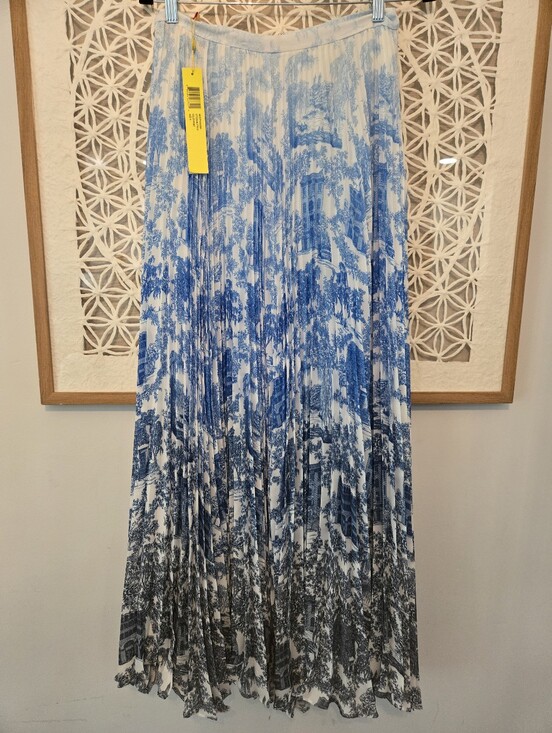 Catherine Malandrino Dresses & Skirts - Catherine Malandrino Blue Pleated Maxi Skirt NWT Size 6 Ombre